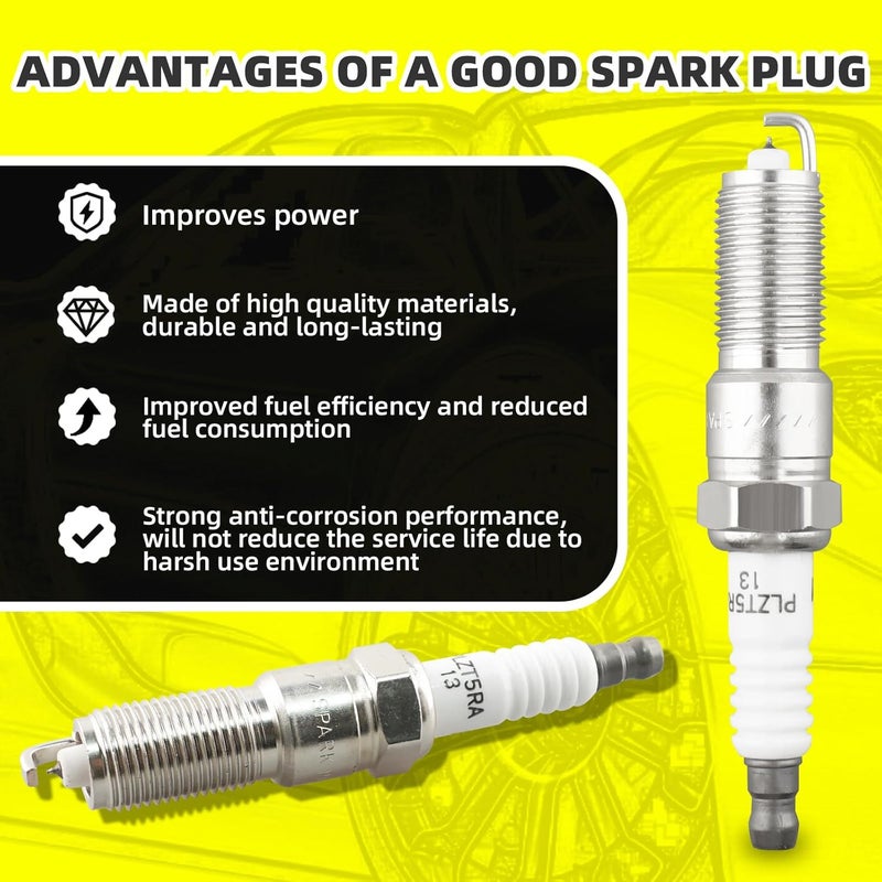 MOAUTO Set of 4 Iridium Spark Plugs with Wire Set for Dodge and Chrysler - Image 2