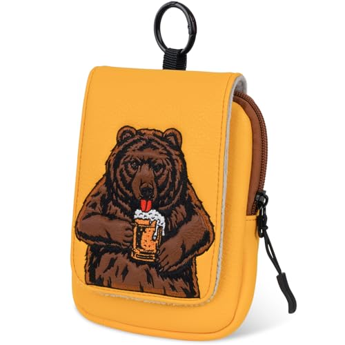 LZFAN Golf Rangefinder Hard Shell Carry Case Box EVA Bag Compatible with BushnellCallawayTectectec V2 V3 V4 V5 Pro X2 Pro XE Or Others Rangefinder USA Flag Beer Bear - Image 1