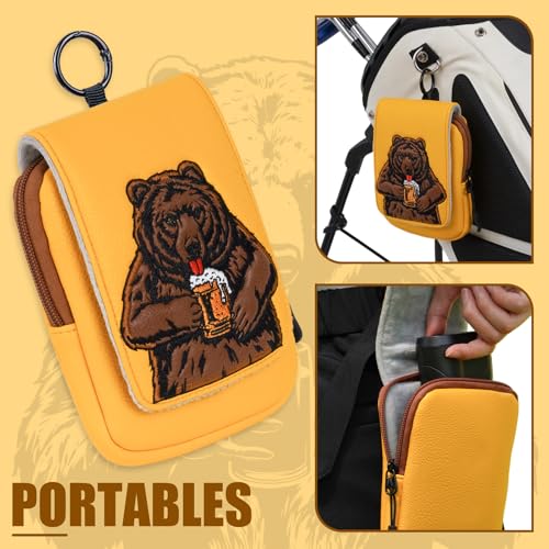LZFAN Golf Rangefinder Hard Shell Carry Case Box EVA Bag Compatible with BushnellCallawayTectectec V2 V3 V4 V5 Pro X2 Pro XE Or Others Rangefinder USA Flag Beer Bear - Image 3