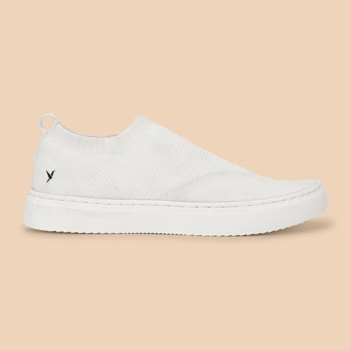 YOHO FreeStep spacious and casual slip on shoes | Comfortable for long hours of walking | Outperforms memory foam | Arch support Insole | White - UK 9 - Image 2