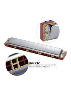 Suzuki Study 24 Hole Harmonica Tremolo Flute Mouth Organ Harp C Key With Box & Cleaning Cloth  - Image 2