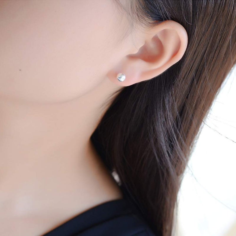 Obertis 925 Sterling Silver Stud Earrings for Women, Sterling Silver Earrings Tiny Stud Earrings for Multiple Piercings 5 Pairs Different Sizes Silver Stud Earrings Set 2mm 3mm 4mm 5mm 6mm - Image 5