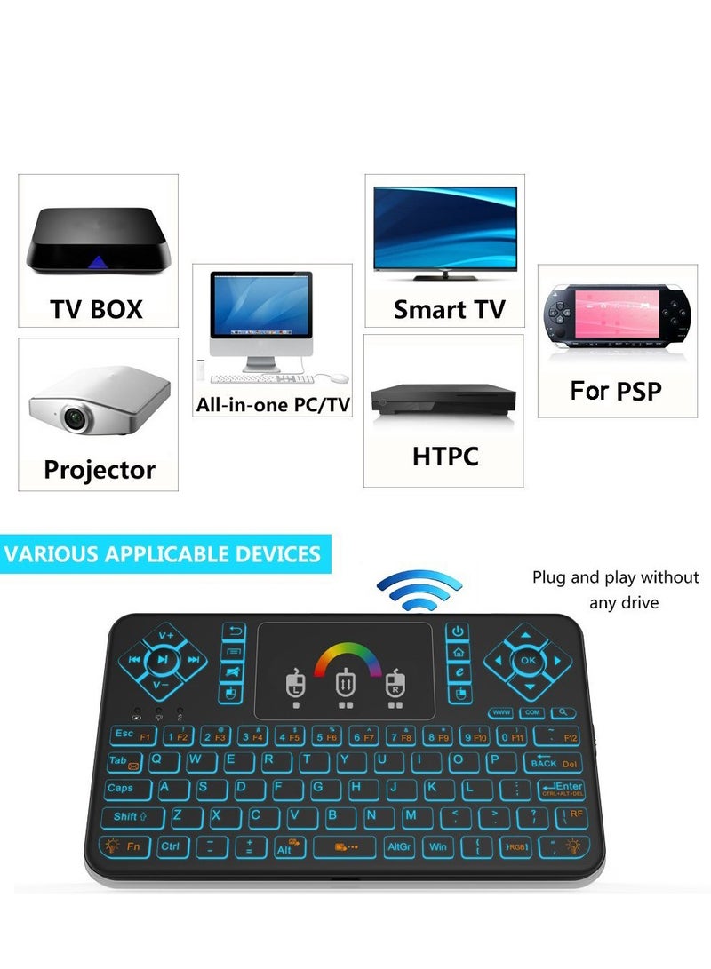 Q9 2.4G RF Wireless Mouse Combo Handheld Remote Control Keyboard With Touchpad - English  - Image 5