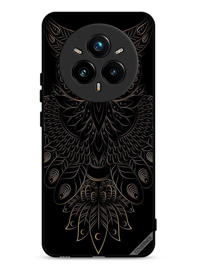 Covernex Realme 14 Pro 5G Protective Case Cover Modern Floral Owl Art