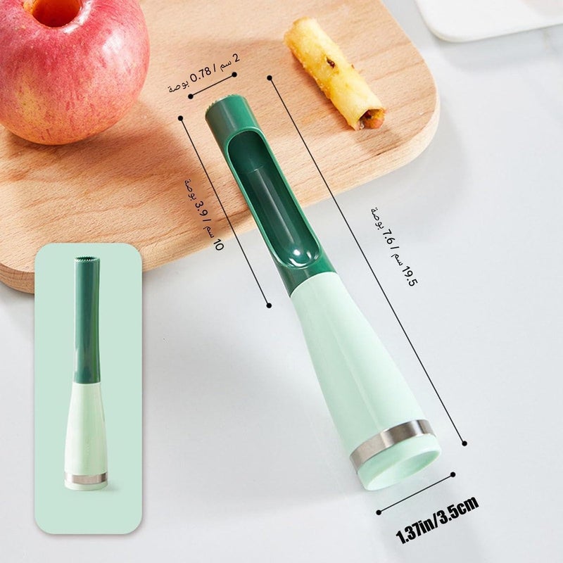 Professional Multi-Purpose Kitchen Corer Tool Apple Pear Vegetable Seed Remover Stainless Steel Masher for Potatoes Zucchini Eggplant & Pepper (Two packs) - Image 5