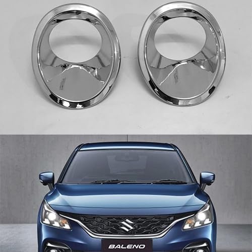 Automaze Cn-League Imported Chrome Front Fog Lamp Garnish Compatible For New Baleno 2022+ Models, Set of 2 Pc - Image 2