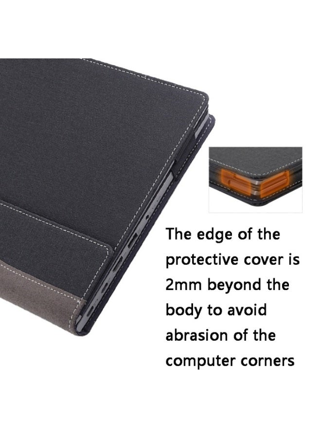 general Laptop Cover Compatible with Lenovo ThinkPad E15 Gen 4 15.6 inch (Not Suitable for Other Models) Mobile Sleeve Computer Bag Protective PU Leather Shell - Image 4