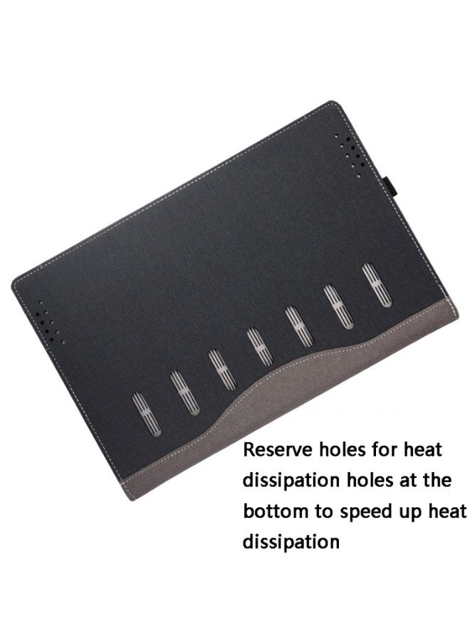 general Laptop Cover Compatible with Lenovo ThinkPad E15 Gen 4 15.6 inch (Not Suitable for Other Models) Mobile Sleeve Computer Bag Protective PU Leather Shell - Image 5