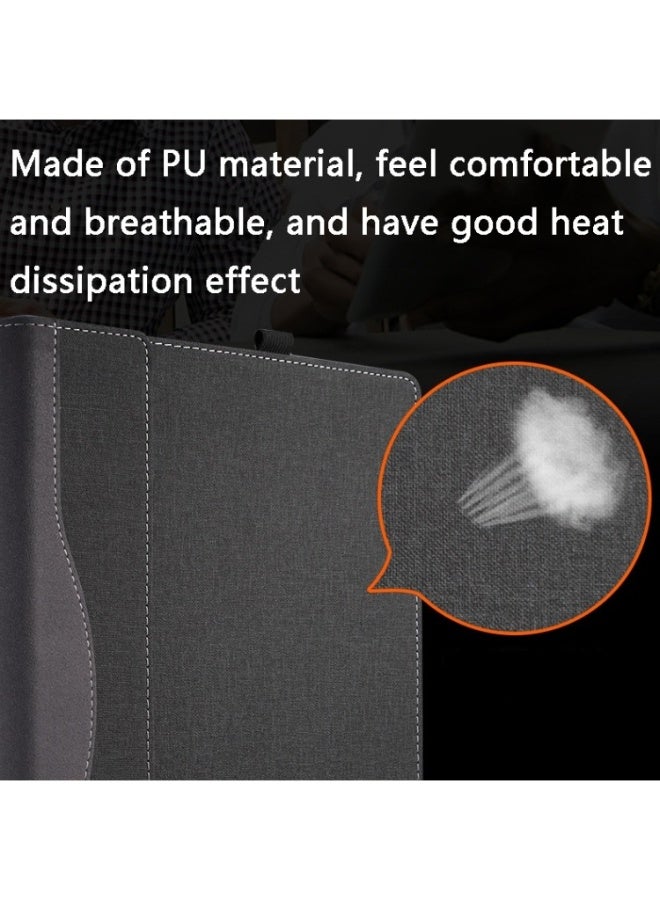 general Laptop Cover Compatible with Lenovo ThinkPad E15 Gen 4 15.6 inch (Not Suitable for Other Models) Mobile Sleeve Computer Bag Protective PU Leather Shell - Image 2