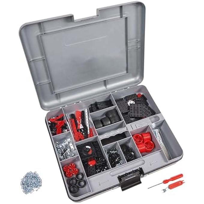 Meccano 27-IN-1 MOTORIZED SUPERCAR STEM MODEL BUILDING KIT 466 COUNT - Image 3