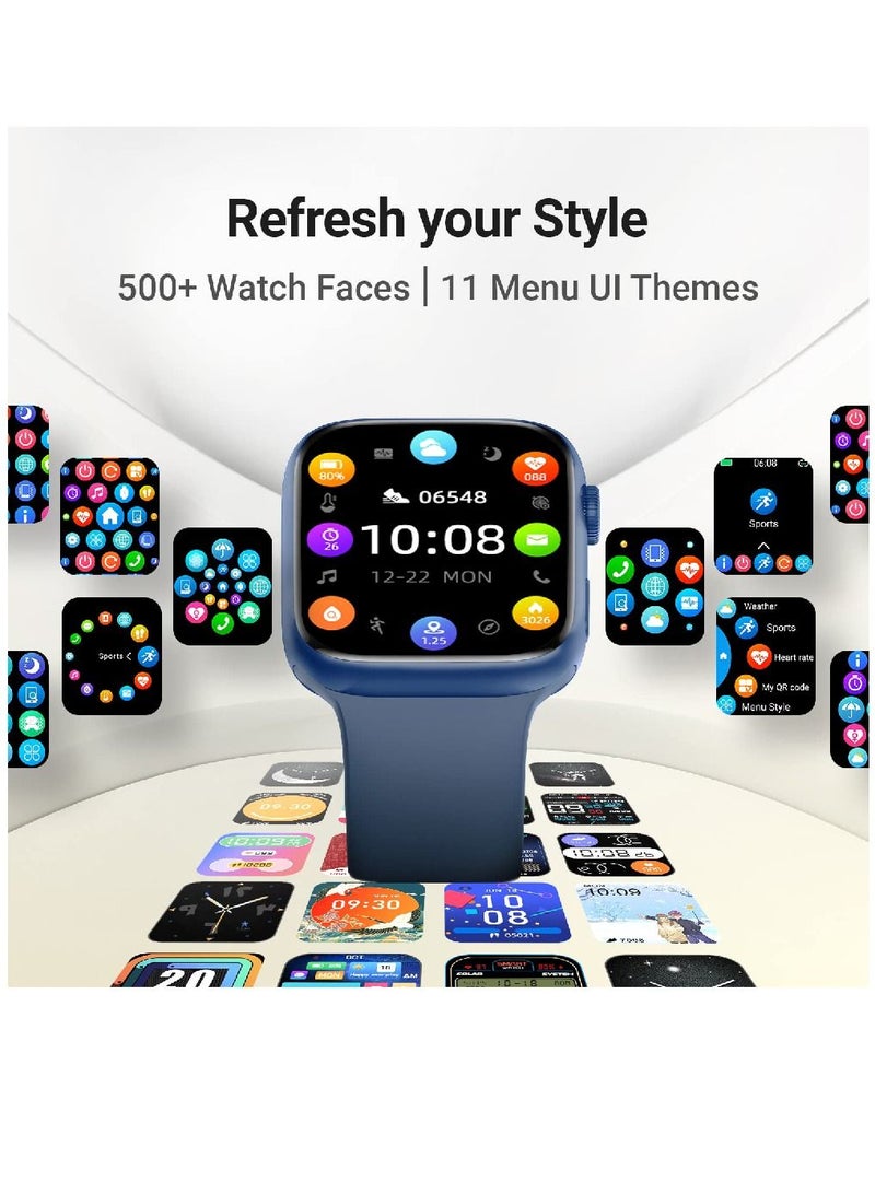 Zoom Plus Bluetooth Calling Full Touch Display Multi-Function Smartwatch For Men & Women Blue - Image 5
