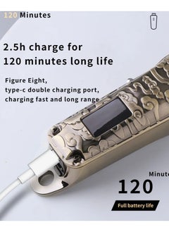 ماركة غير محددة ماكينة الحلاقة الإحترافيه Kemei KM-2130 المعدنيه بشاشة ليد ملونه وذراع تحكم فى الشفرات  - Image 3