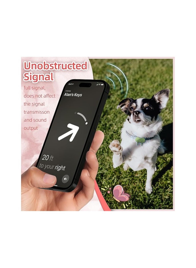SYOSI Silicone Air Tag Case Fit for Apple Airtag Gps Tracker, Airtag Holder Waterproof, Full Body Covered with Adjustable Strap Design for Dog Cat Collar, Backpack, Luggage(Multi-Color)(4 Pack) - Image 2