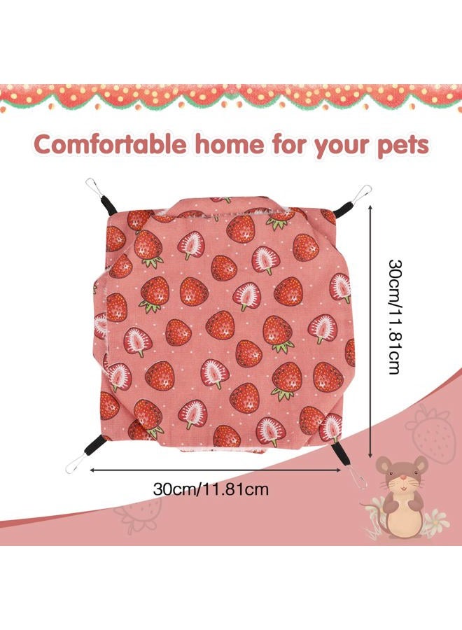 Xinrui 3 Layer Guinea Pig Cage Hammock, Cute Rat Hamster Hanging Hammock Bed Soft Warm Small Animals House Cage Accessories Toy for Ferret Squirrel Chinchilla Parrot Sugar Glider - Image 4