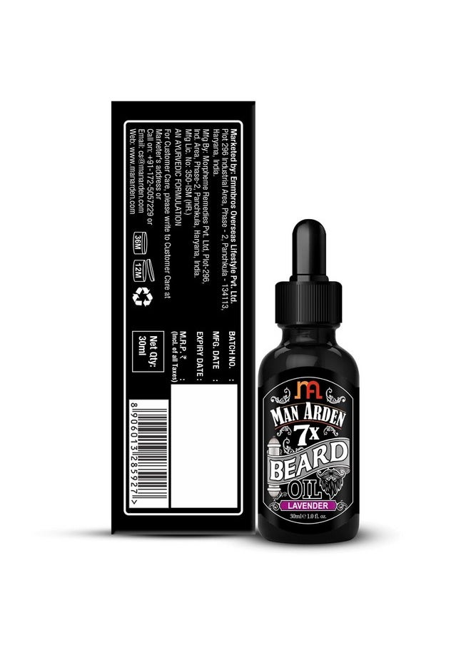 Man Arden - 7X Beard Oil Grooming Combo | Beard Oil (Musk) + Beard Oil (Lavender) 30Ml Each - Image 1