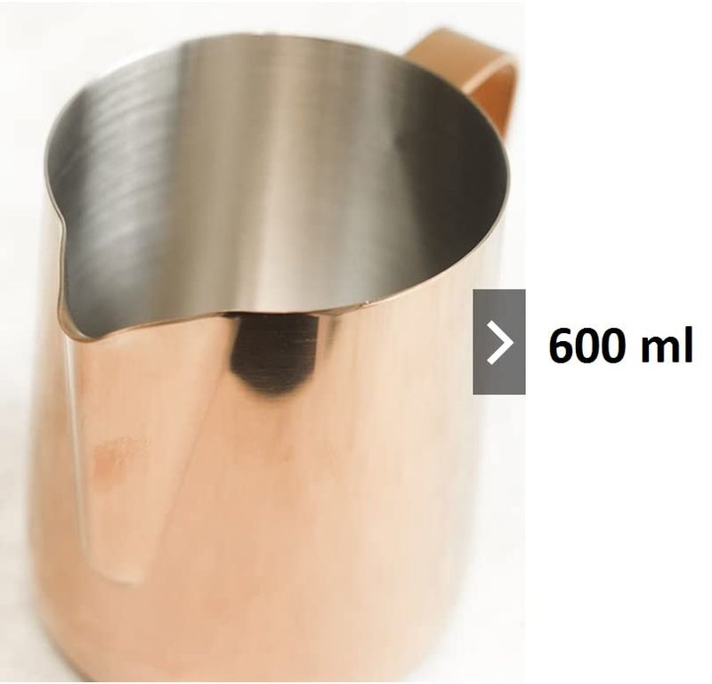 Dynore Dynore Stainless Steel Copper Plated Delux Milk Jug- 600 ml  - Image 2