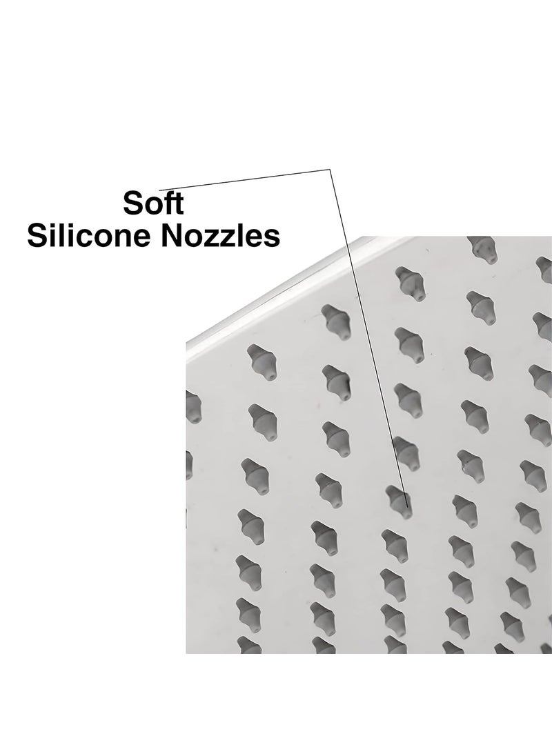 Carnival CARNIVAL CURVE 12x12 Overhead Rain Shower Head For Bathroom | Ceiling Shower Head for Bathroom Stainless Steel Grade 304 | Chrome Plated Finish,Ceiling Mounted Installation type (12x12)  - Image 3