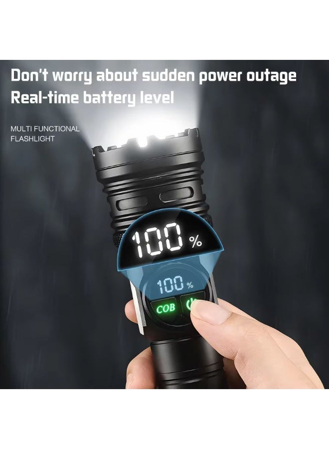 COBA Rechargeable Flashlight 100W Handheld Spotlight – 1000 lm Brightness, Multi-Mode, USB-C Charging, 1000 m Range - Image 2