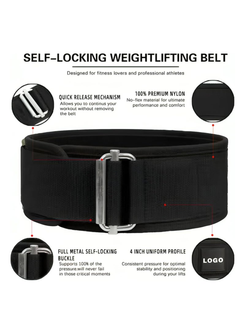 Maanys Weight Lifting Belt - Adjustable Gym Belt for Strength Training, Deadlifts, and Weight Lifting - Workout Belt with Lumbar Support for Men & Women - Enhanced Comfort and Stability - Image 3