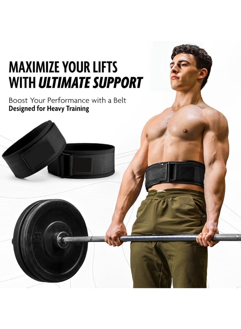 Maanys Weight Lifting Belt - Adjustable Gym Belt for Strength Training, Deadlifts, and Weight Lifting - Workout Belt with Lumbar Support for Men & Women - Enhanced Comfort and Stability - Image 2