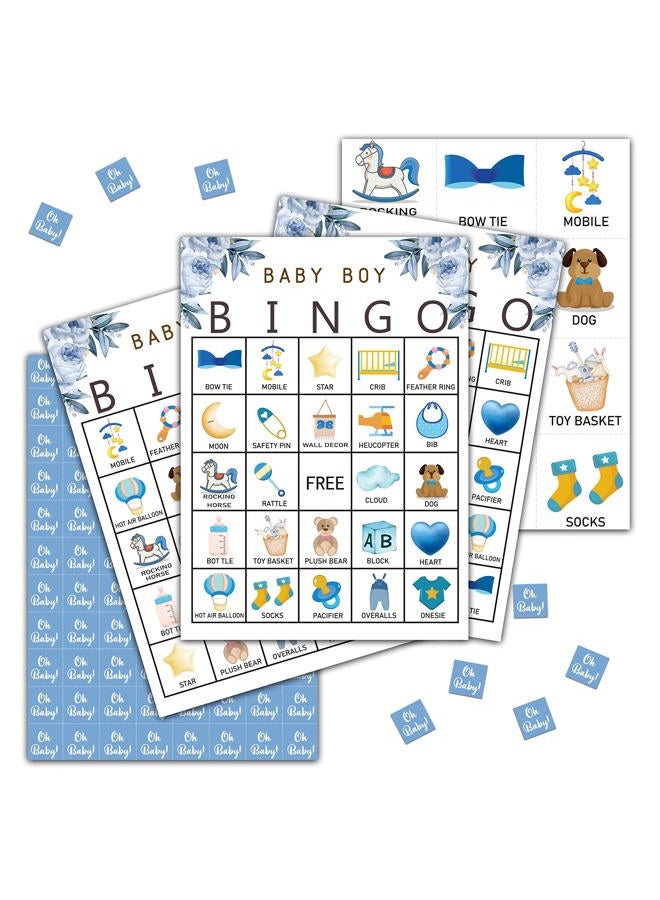 Tedea Baby Shower Bingo Games, Gender Reveal Party Game, Baby Shower Game Cards, Babyshower Decorations Favors Supplies, 24 Players Bingo Games (A03) - Image 1