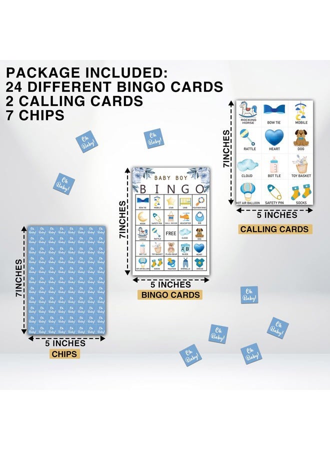 Tedea Baby Shower Bingo Games, Gender Reveal Party Game, Baby Shower Game Cards, Babyshower Decorations Favors Supplies, 24 Players Bingo Games (A03) - Image 2