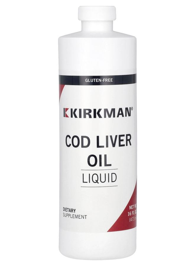 Kirkman Labs Cod Liver Oil Liquid 16 fl oz (473 ml)
