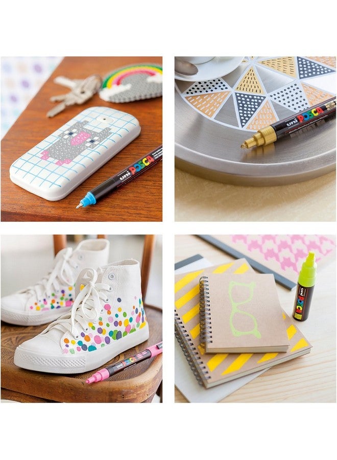Posca Paint Marker Pen - PC-5M Extra Fine 1.8-2.5 mm, 16 Colors - Image 4