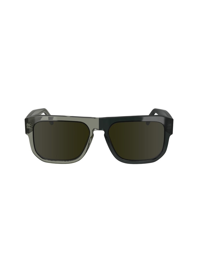 Calvin Klein Jeans FULL RIM ACETATE MODIFIED RECTANGLE CALVIN KLEIN JEANS SUN CKJ24607S  5517 (057) GREY TO DARK GREY  - Image 1