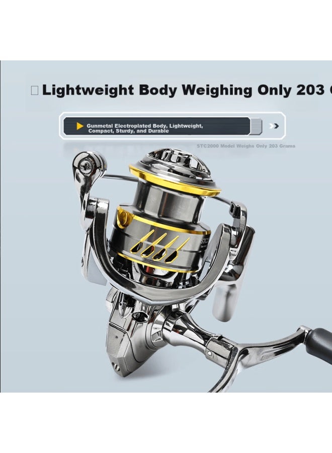 Grsaed Stc2500 Spinning Reel Universal Metal Fishing Line Reel Sea Rod Long Casting Reel - Image 3