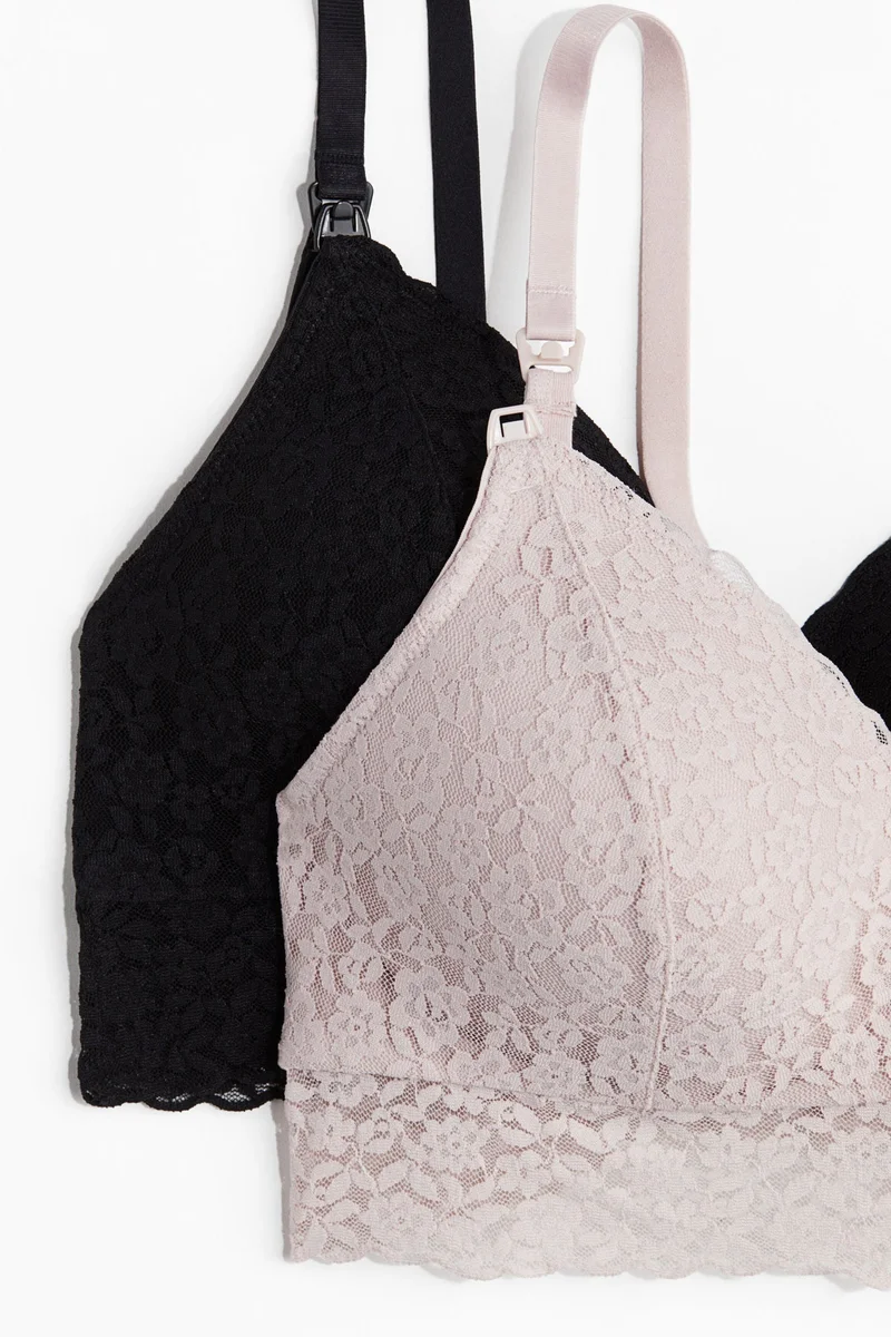 اتش اند ام حمالة صدر من الدانتيل ببطانة للرضاعة من تشكيلة ماما - عبوة من قطعتين