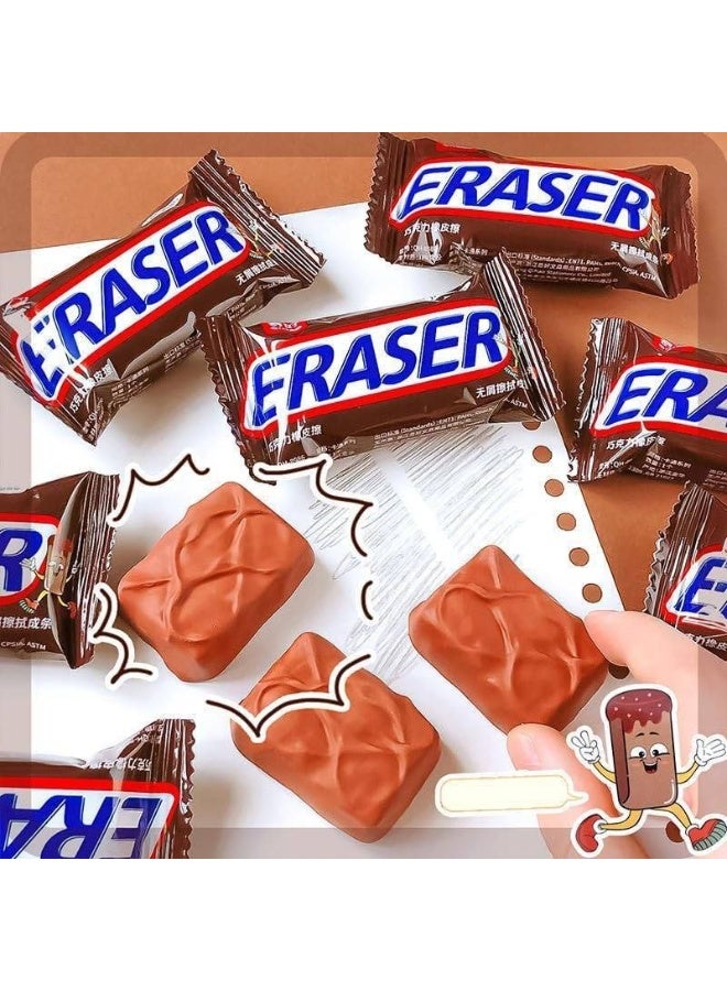 3D Chocolate Eraser, Clean Eraser, Unique Eraser, Ideal for Children and Students, 5 Pack - Image 1