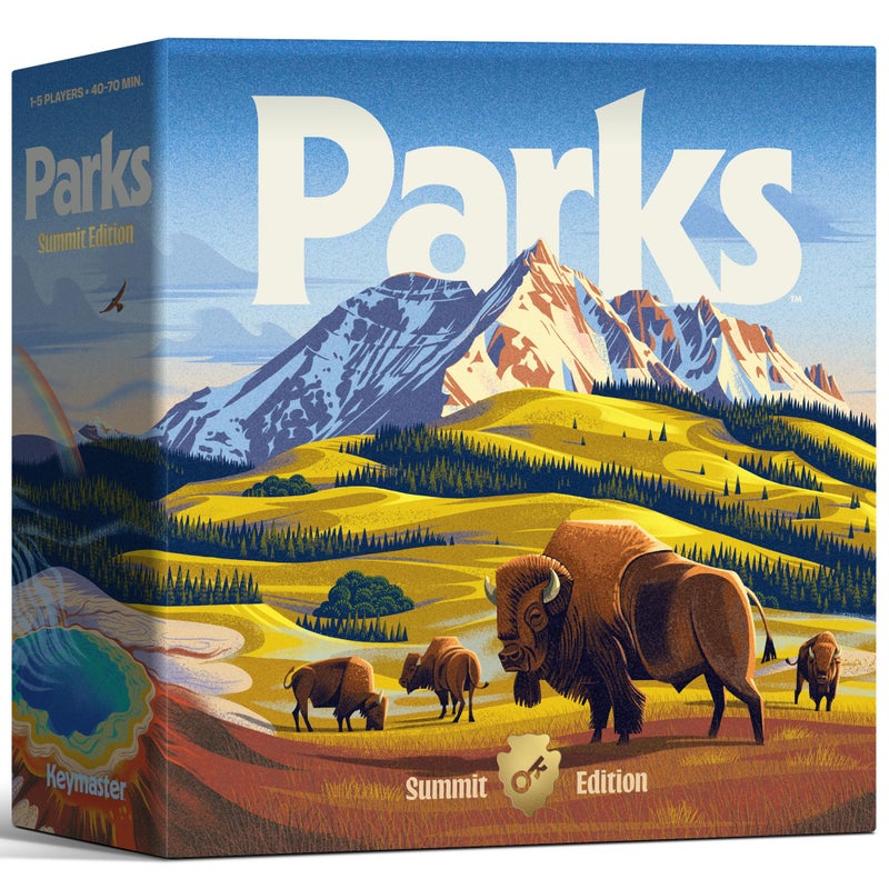 Keymaster Games Parks (2nd Edition) | Summit Deluxe | Beautiful Strategy Game for Families, Adults, Kids or Solo | Explore Nature and Outdoors by Hiking US National Parks | Ages 10+ | 1-5 Players - Image 1