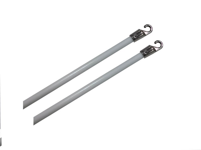YCUHEN 2Pcs Blinds Wand 12Inch Long White Vertical Window Blind Tilt Wand Fiberglass Blind Wand Replacement Parts with Hook and Handle for Windows Curtain Door - Image 5