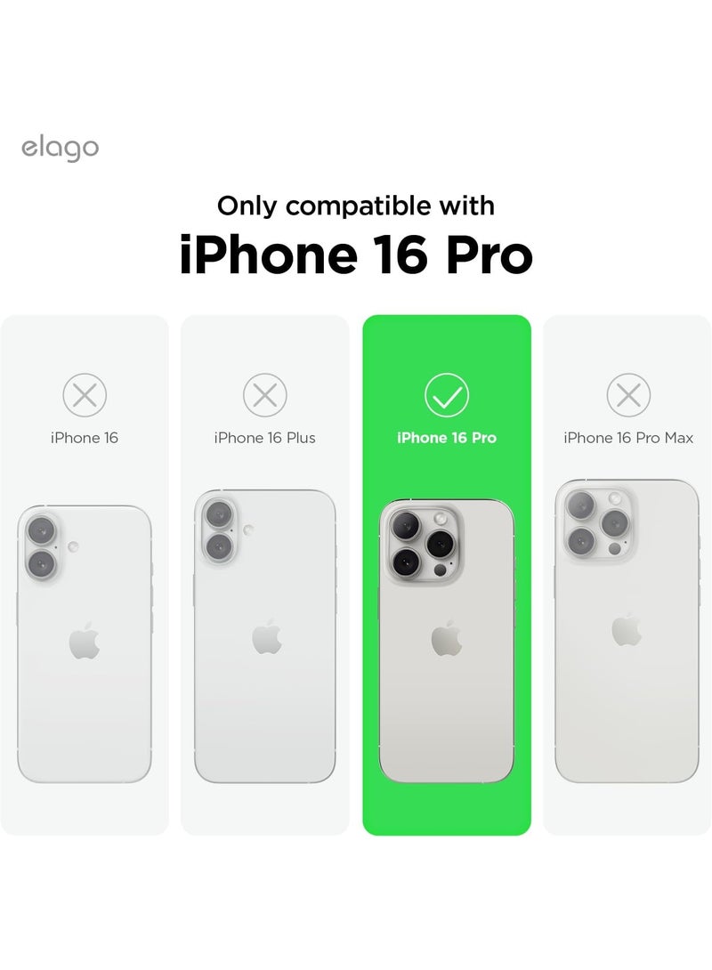 Elago Magnetic Liquid Silicone for iPhone 16 PRO Case Cover Compatible with MagSafe Shockproof - Brown - Image 2