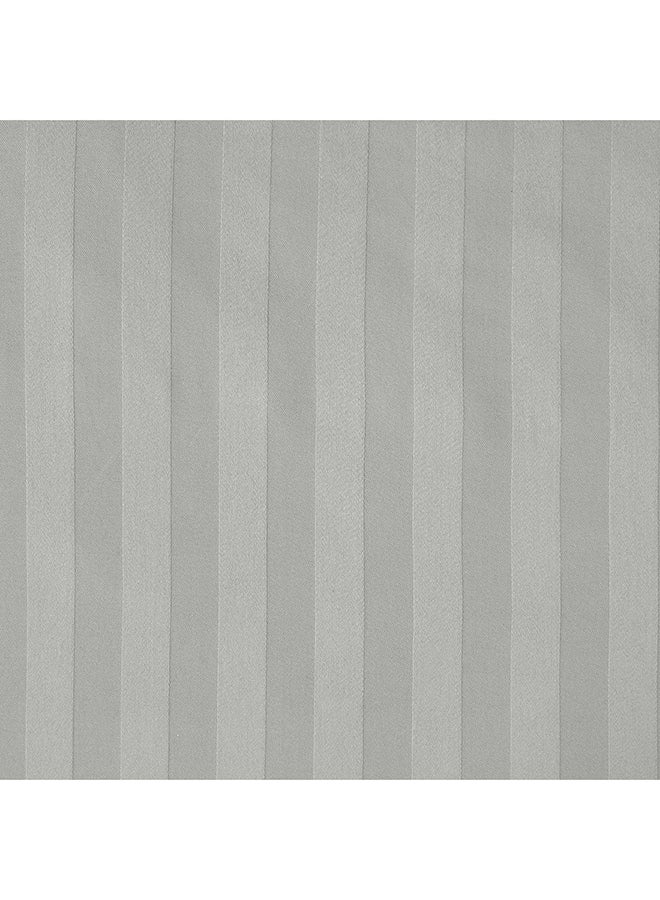 HOTEL COLLECTION Stripe Double Light Grey Duvet Cover set with 2 Pillow Case 220x240 cm - Image 4