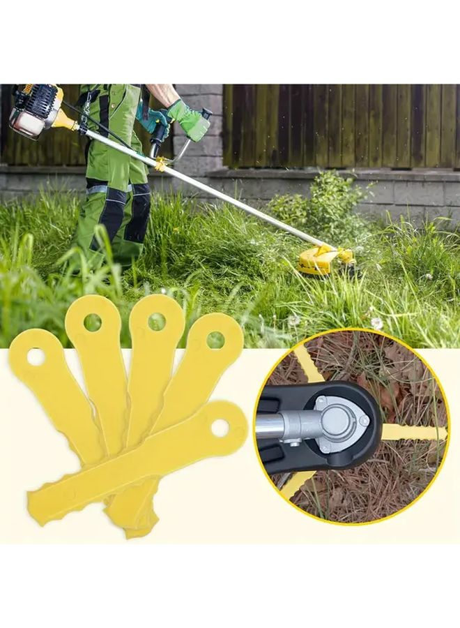 9pcs Weed Warrior Push N Load Plastic Nylon Lawn Mower Blades Durable Efficient Grass Cutting - Image 4