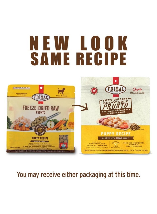 Primal Pet Foods Primal Freeze Dried Puppy Dog Food, Pronto Mini Nuggets; Scoop & Serve, Complete & Balanced Meal; Also Use As Topper or Treat; Premium, Healthy, Grain Free, High Protein Raw Dog Food (16 oz) - Image 2