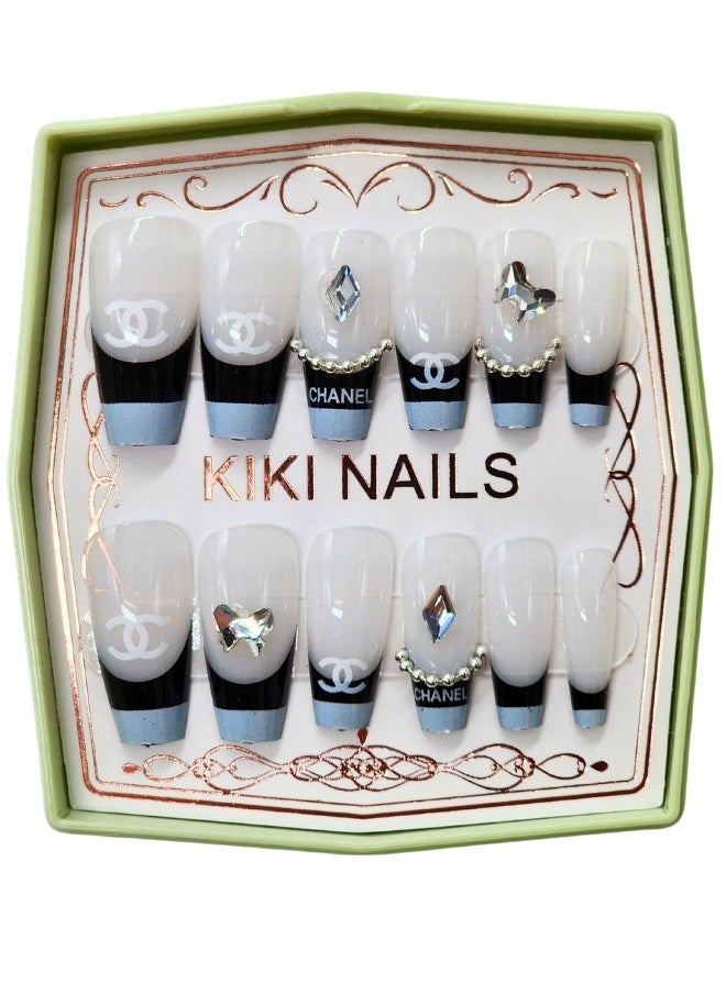 KIKI False Nails -12Pieces Multicolour 