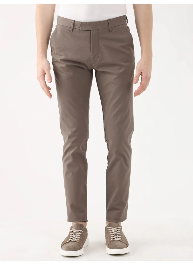 Dufy Brown Men's Plus Size Trousers