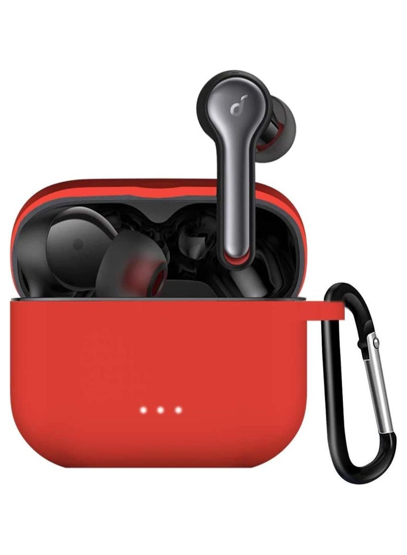 Earphone Protective Case Suitable For Anker Soundcore Air 2 Cover Shockproof Shell Washable Silicone Housing Anti Dust Sleeve Frame (red)  - Image 1