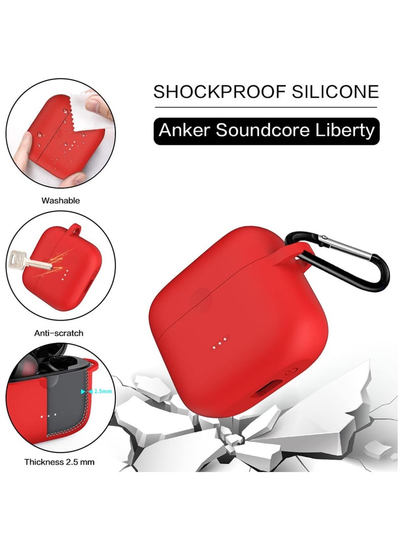 Earphone Protective Case Suitable For Anker Soundcore Air 2 Cover Shockproof Shell Washable Silicone Housing Anti Dust Sleeve Frame (red)  - Image 5