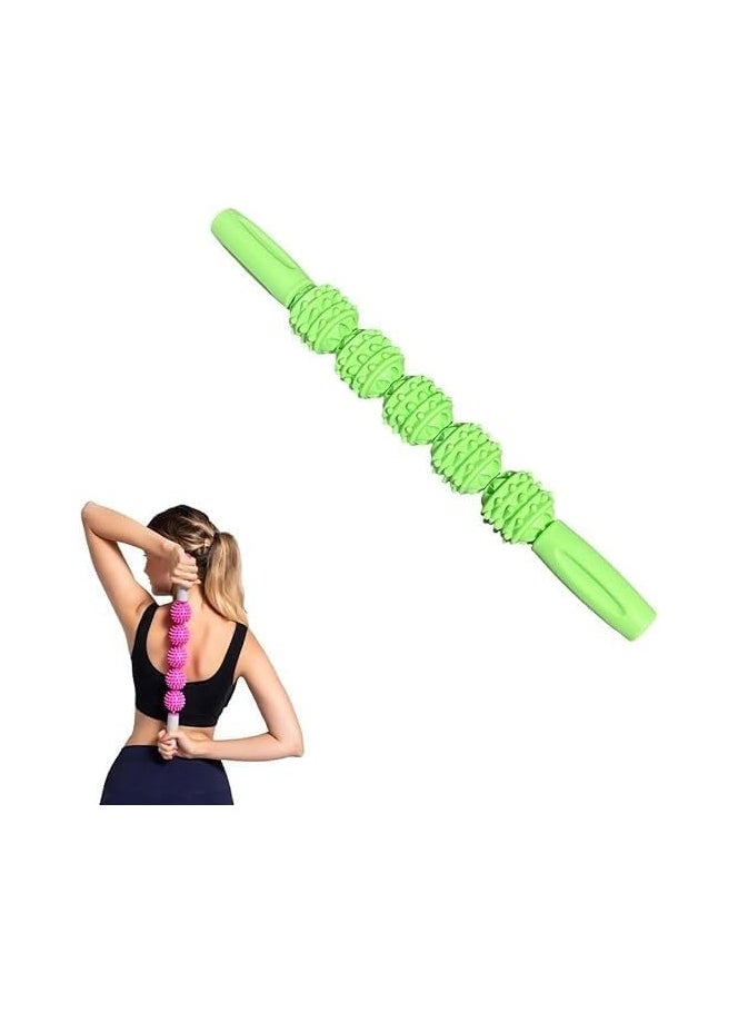 Generic Muscle Massager Stick, Muscle Massage Balls, Muscle Pain Relief, Self Massage Roller Stick, Comfortable Cushioned Happy Home Handle with 5 Pointed Massage Balls  - Image 4