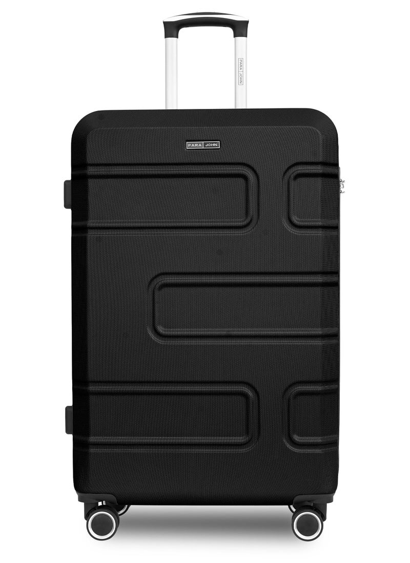 PARAJOHN Large Size Lightweigh ABS Hardside Spinner Luggage Trolley -28 Inch | Carrying 30KG 4-Wheel Hardshell Suitcase-Black - Image 1