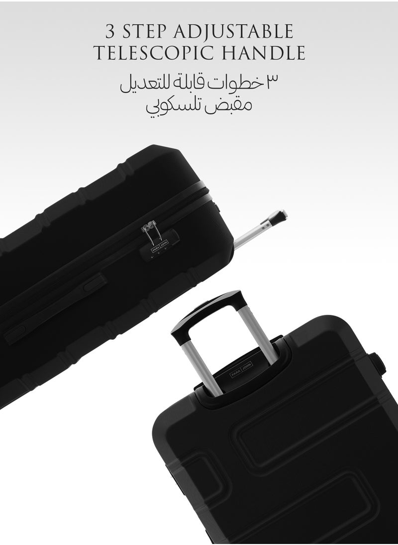PARAJOHN عربة أمتعة كبيرة الحجم من نيو ABS ذات الجانب الصلب مقاس 28 بوصة باللون الأسود  - Image 5