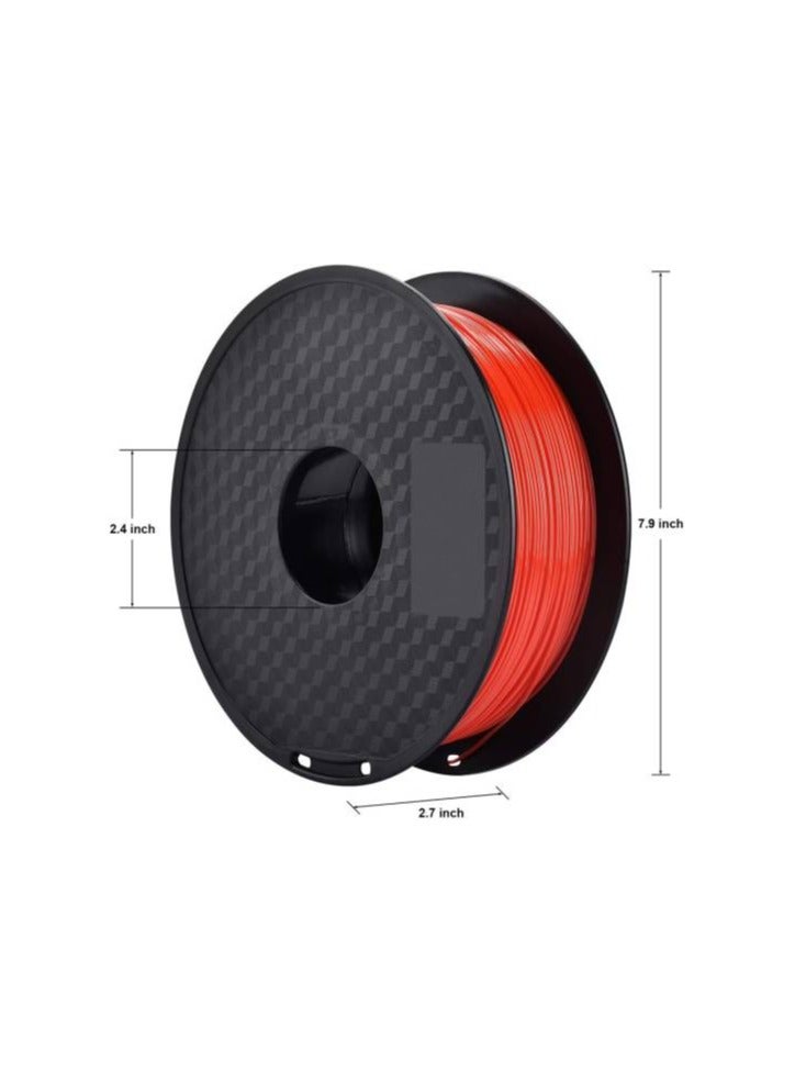 iSANMATE 3D PETG Printer Filament, Dimensional Accuracy +/-0.03mm,1.75mm, 197mm Spool Diameter, 65mm Spool Width, 57mm Spool Hub Hole Diameter, 1kg (2.2lb), Orange | PETG-Orange - Image 3