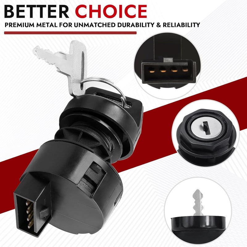 LOCOPOW 4 Pin Ignition Key Switch for Polaris Models - Image 4