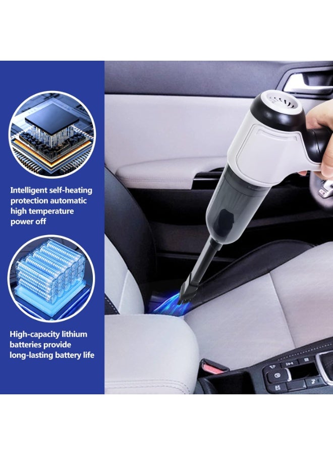 3-in-1 cordless handheld vacuum cleaner, small and powerful with 9000 Pa suction power, powered by a built-in 4000 mAh battery, suitable for wet and dry cleaning of cars, computers, and homes. - Image 4