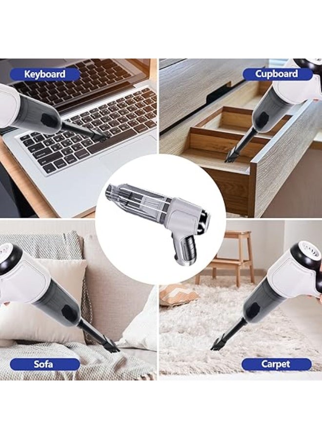 3-in-1 cordless handheld vacuum cleaner, small and powerful with 9000 Pa suction power, powered by a built-in 4000 mAh battery, suitable for wet and dry cleaning of cars, computers, and homes. - Image 5