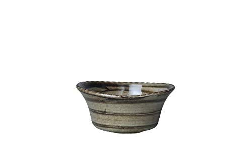 Caffeine Ceramic Handmade Wood Brown Crackle Serving Bowl (Set of 6) - Image 4